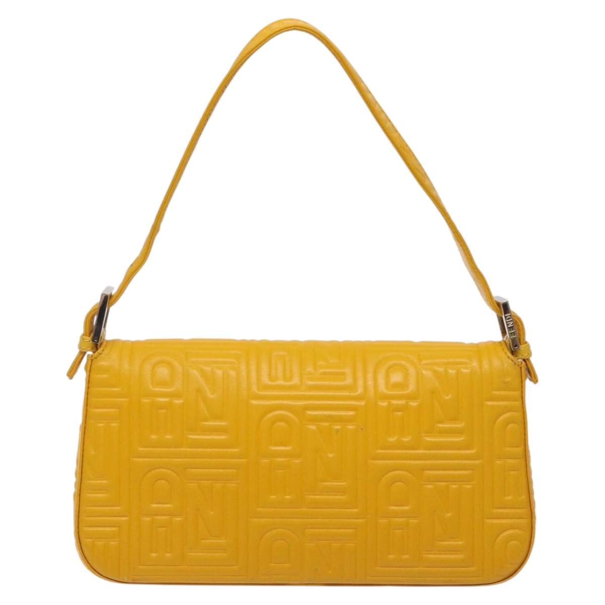 Fendi Mamma Baguette Shoulder Bag Canvas