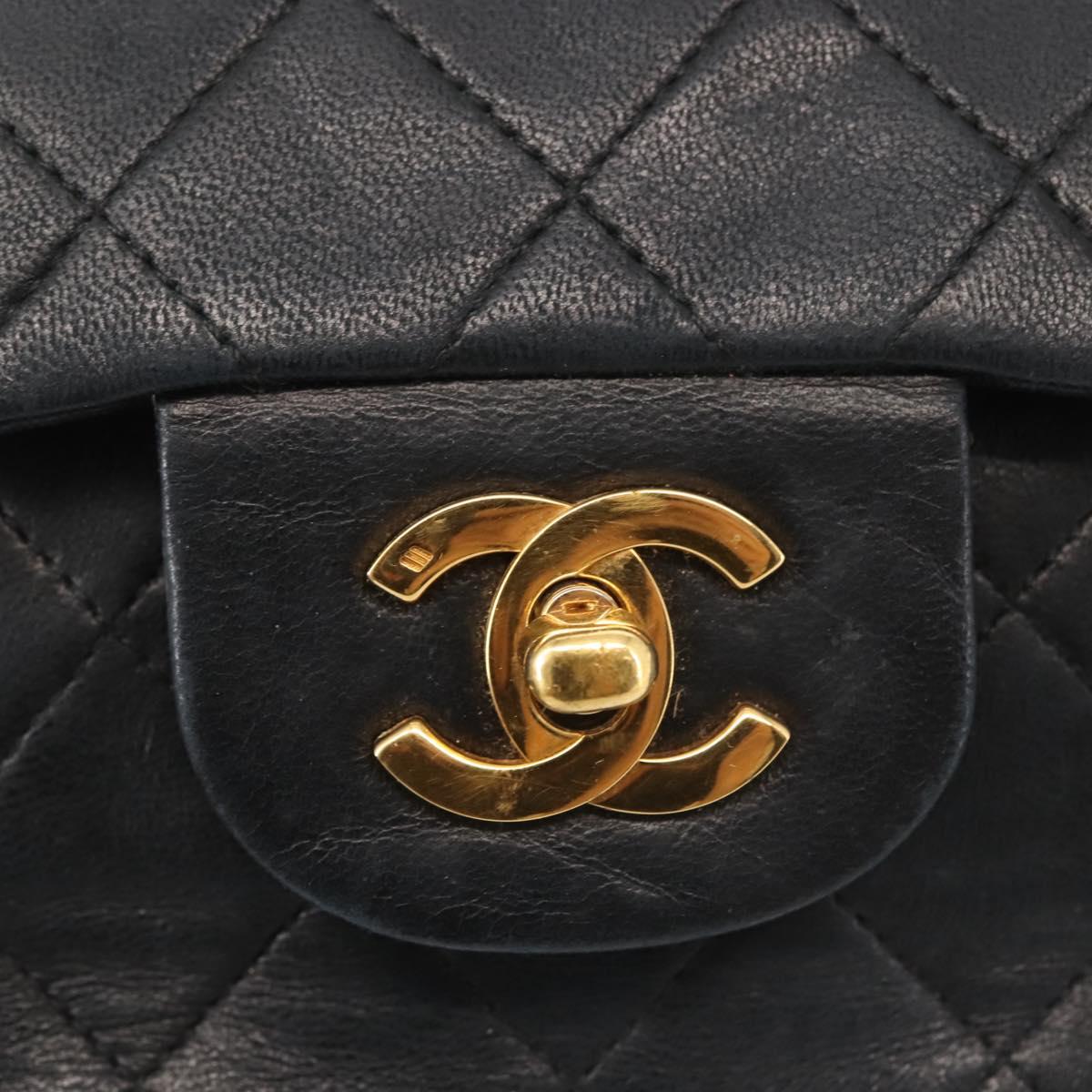 Chanel Vintage Square Classic Double Flap Bag Quilted Leather