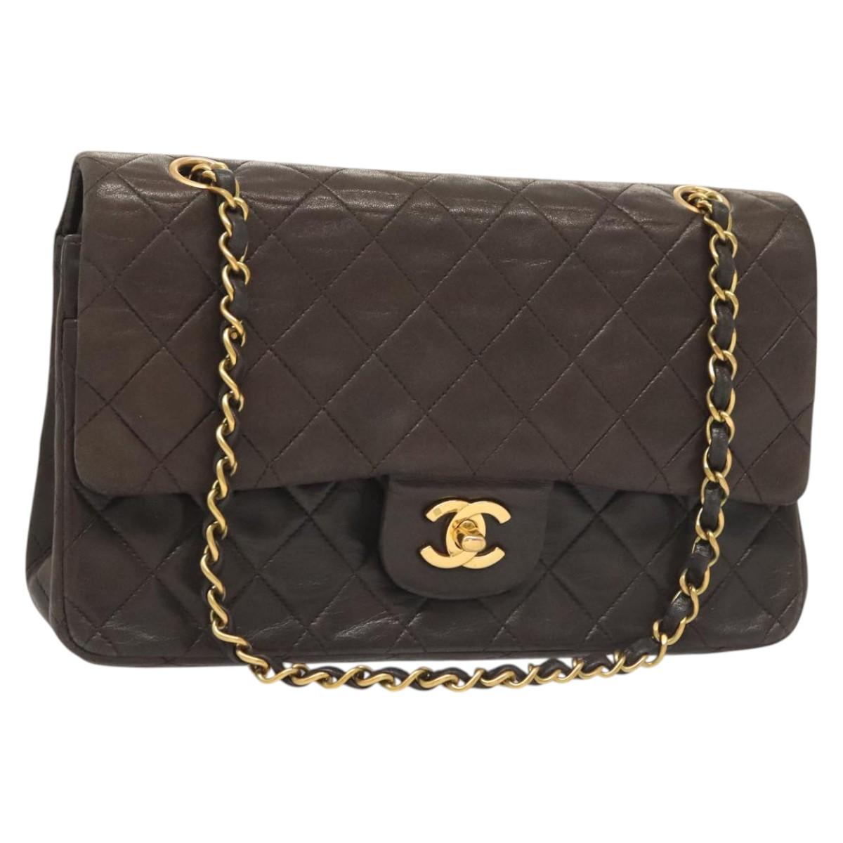 Chanel Vintage Classic Double Flap Bag Quilted Lambskin