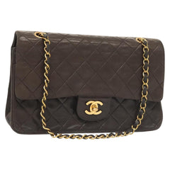 Chanel Vintage Classic Double Flap Bag Quilted Lambskin