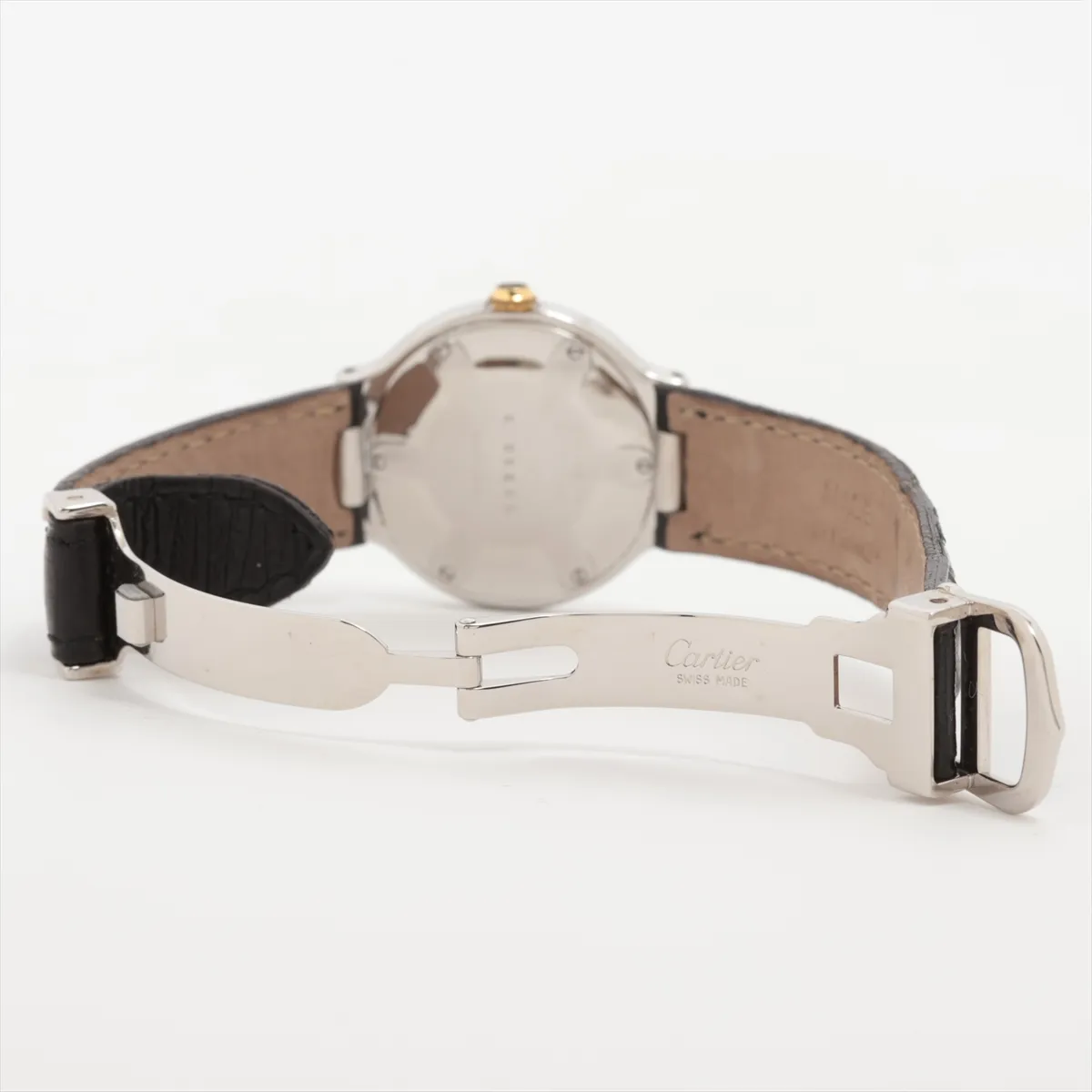 Cartier Ballon Bleu de Cartier Automatic Watch Stainless Steel and Alligator