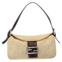 Fendi Mamma Baguette Shoulder Bag Canvas