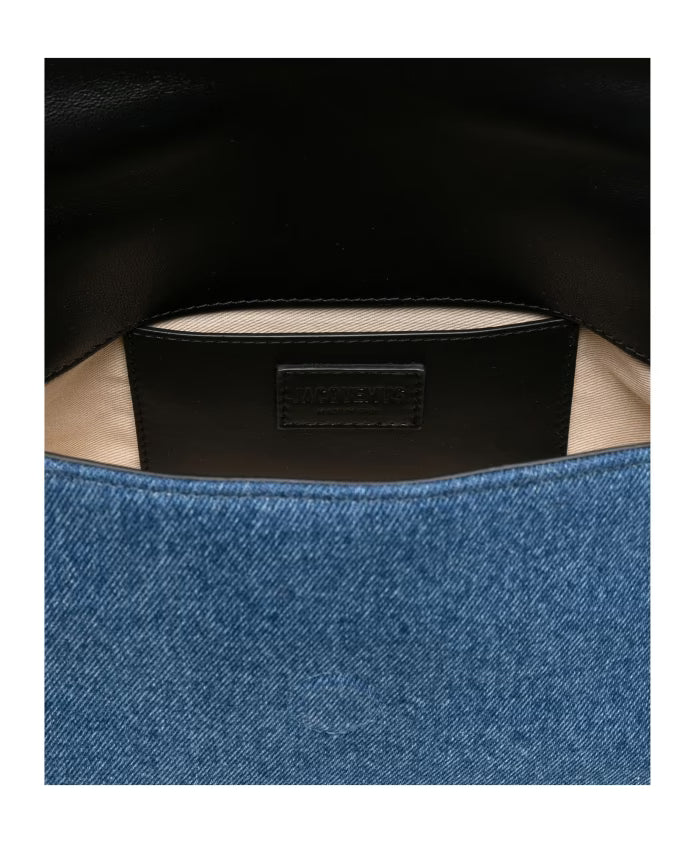 Jacquemus Le Bambino Flap Shoulder Bag Denim