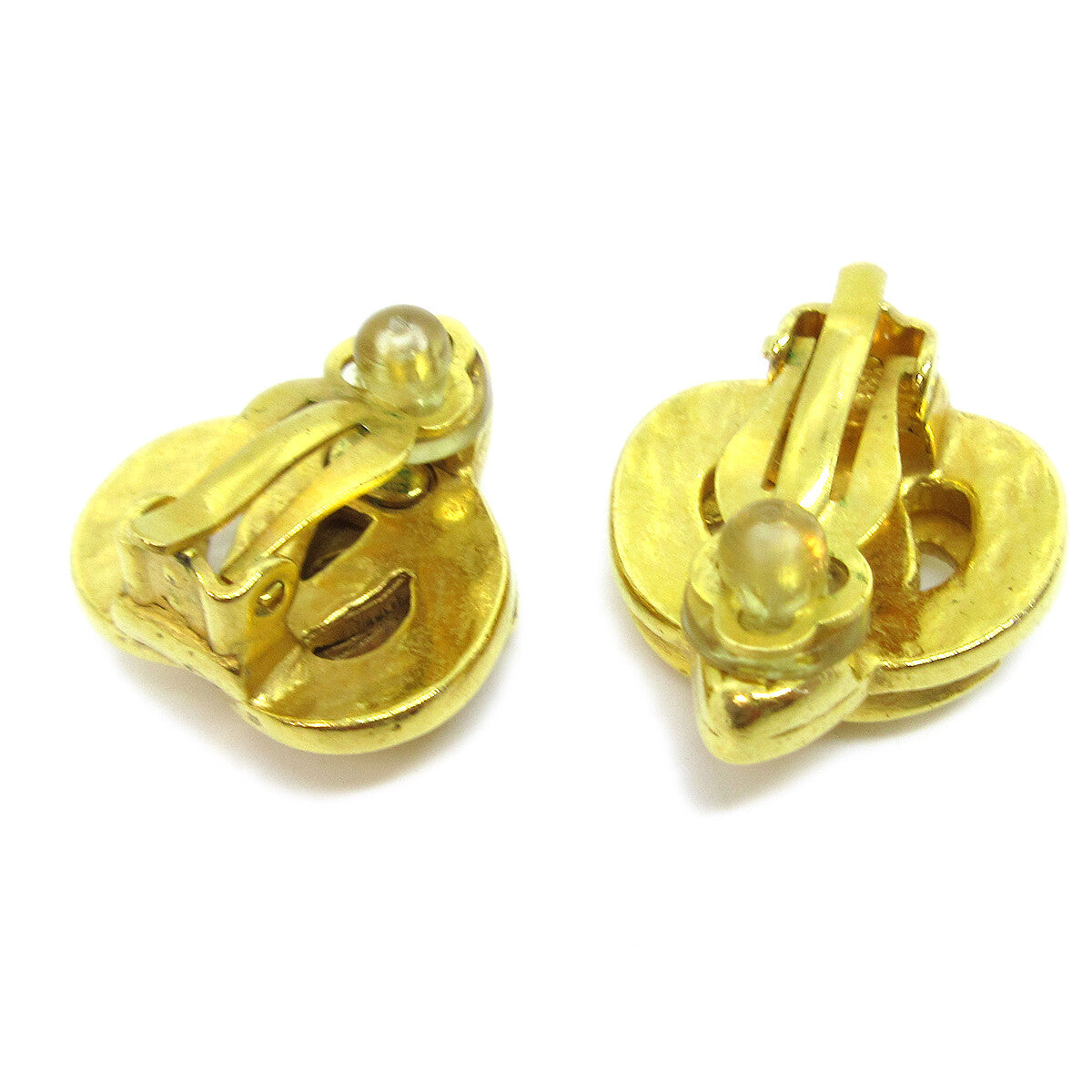 Chanel CC logo heart Gold-plated