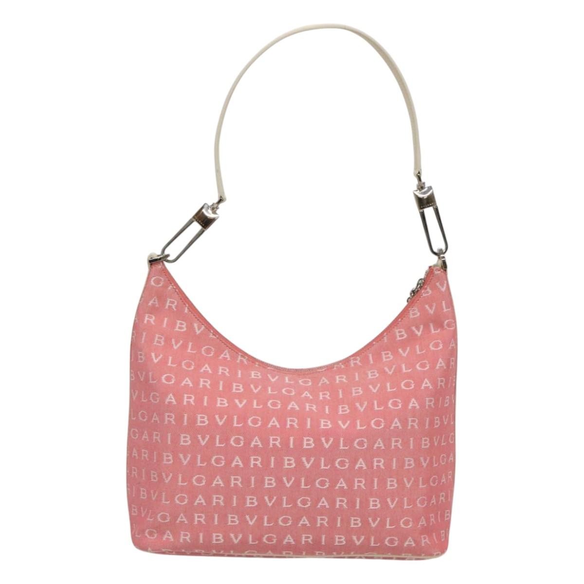 Bvlgari B.Zero1 Logomania Bag Canvas with Leather