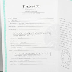 Tiffany & Co. Tiffany Setting Solitaire Ring Platinum with RBC Diamond I/VS1