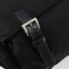 Prada Double Buckle Flap Messenger Bag Tessuto