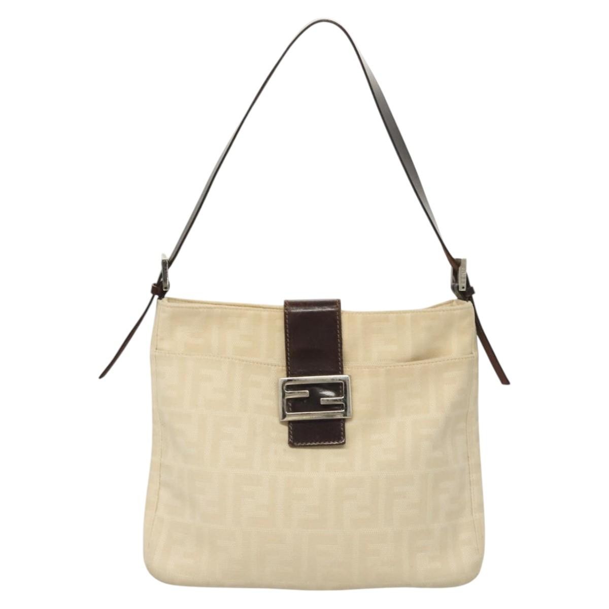 Fendi Mamma Baguette Shoulder Bag Canvas