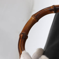 Gucci Vintage Bamboo Backpack Leather