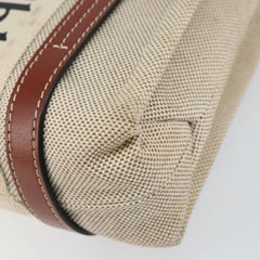 Chloe Woody Convertible Tote Canvas with Leather