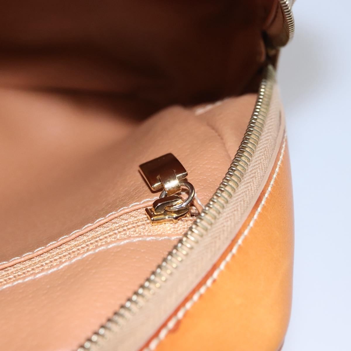 Celine Vintage Macadam Handbag Canvas and Leather