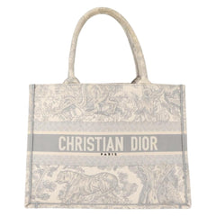 Christian Dior Book Tote Embroidered Canvas