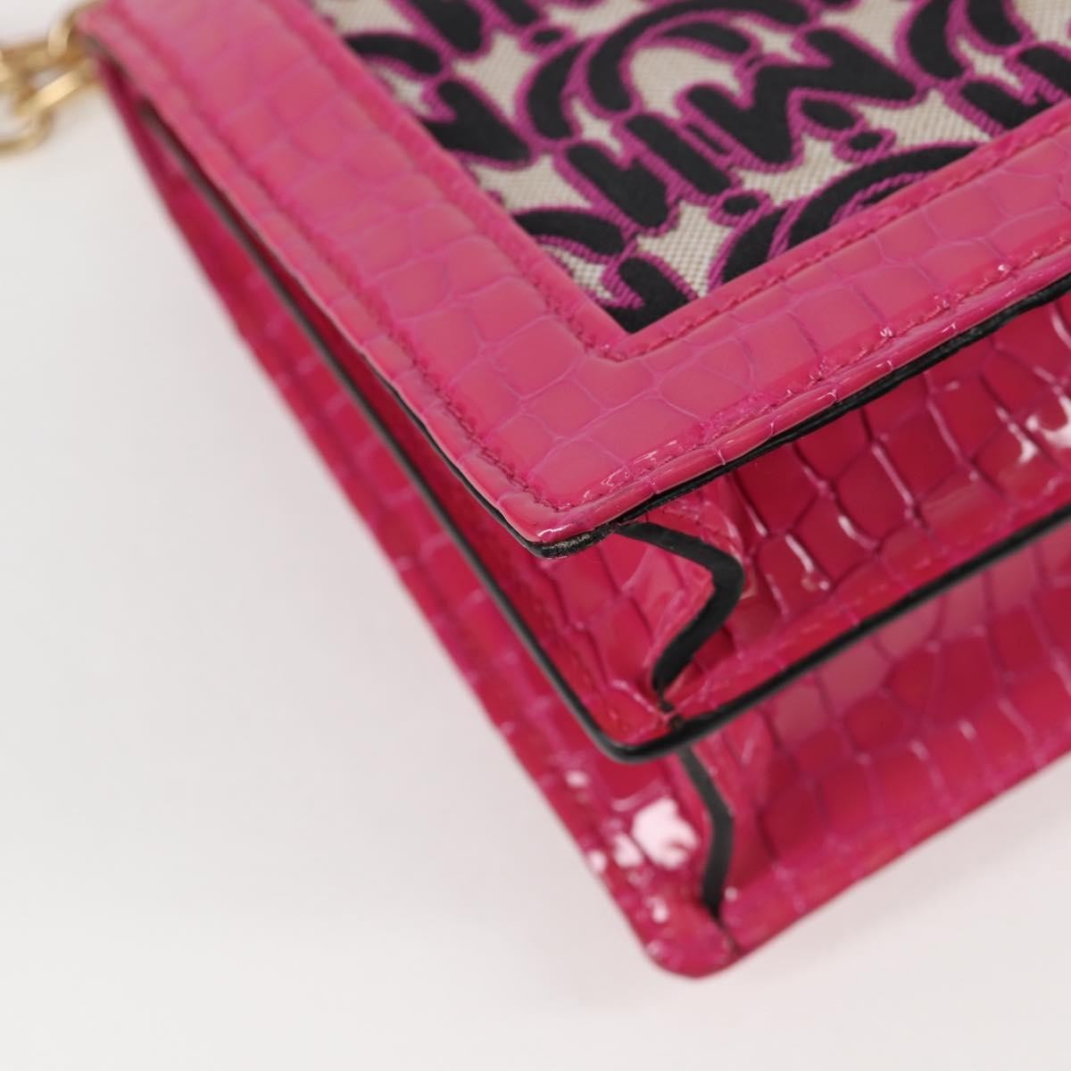 Miu Miu Chain Shoulder Bag Canvas