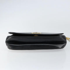 Christian Dior Vintage Chain Flap Shoulder Bag Leather