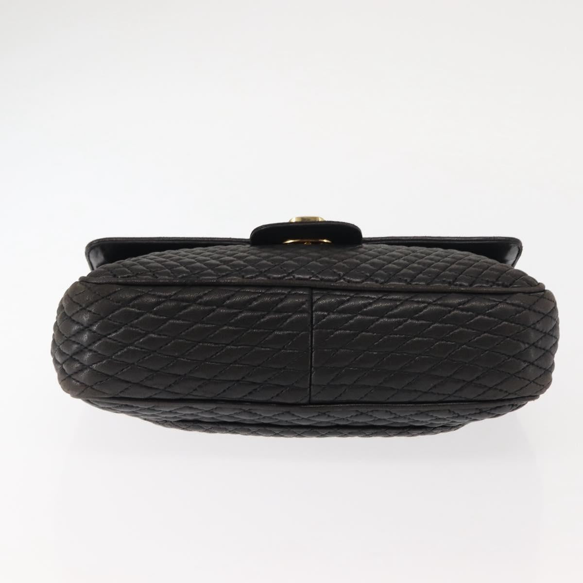 Bally Vintage Chain Shoulder Bag Quilted Leather