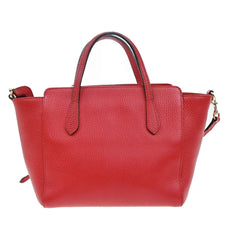 Gucci Swing Crossbody Bag Pebbled Leather