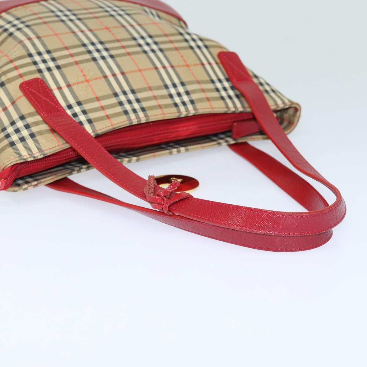 Burberry Nova Check Tote Canvas and Leather