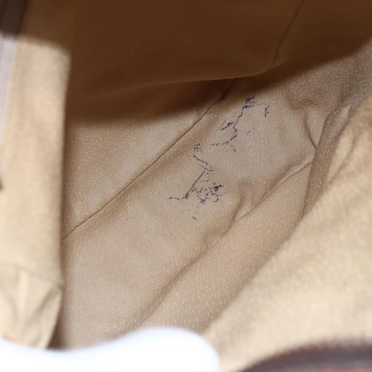 Gucci Front Pocket Messenger Bag GG Canvas with Leather