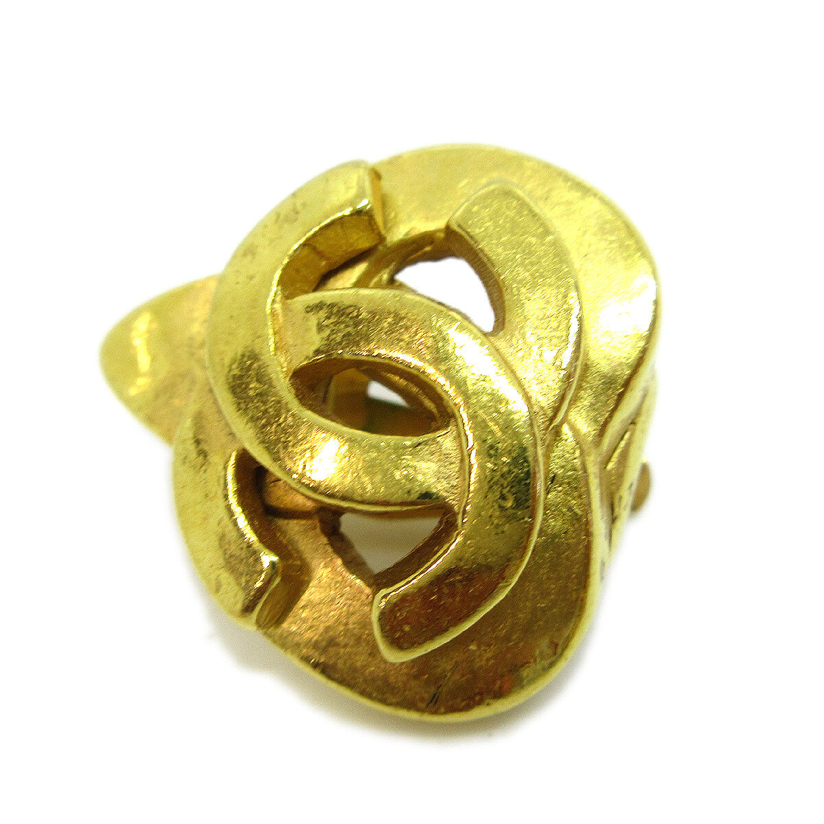 Chanel CC logo heart Gold-plated