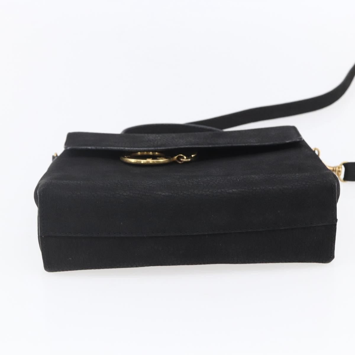 Celine Circle Logo Shoulder Bag Leather