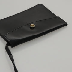 Salvatore Ferragamo Gancini Wristlet Clutch Leather