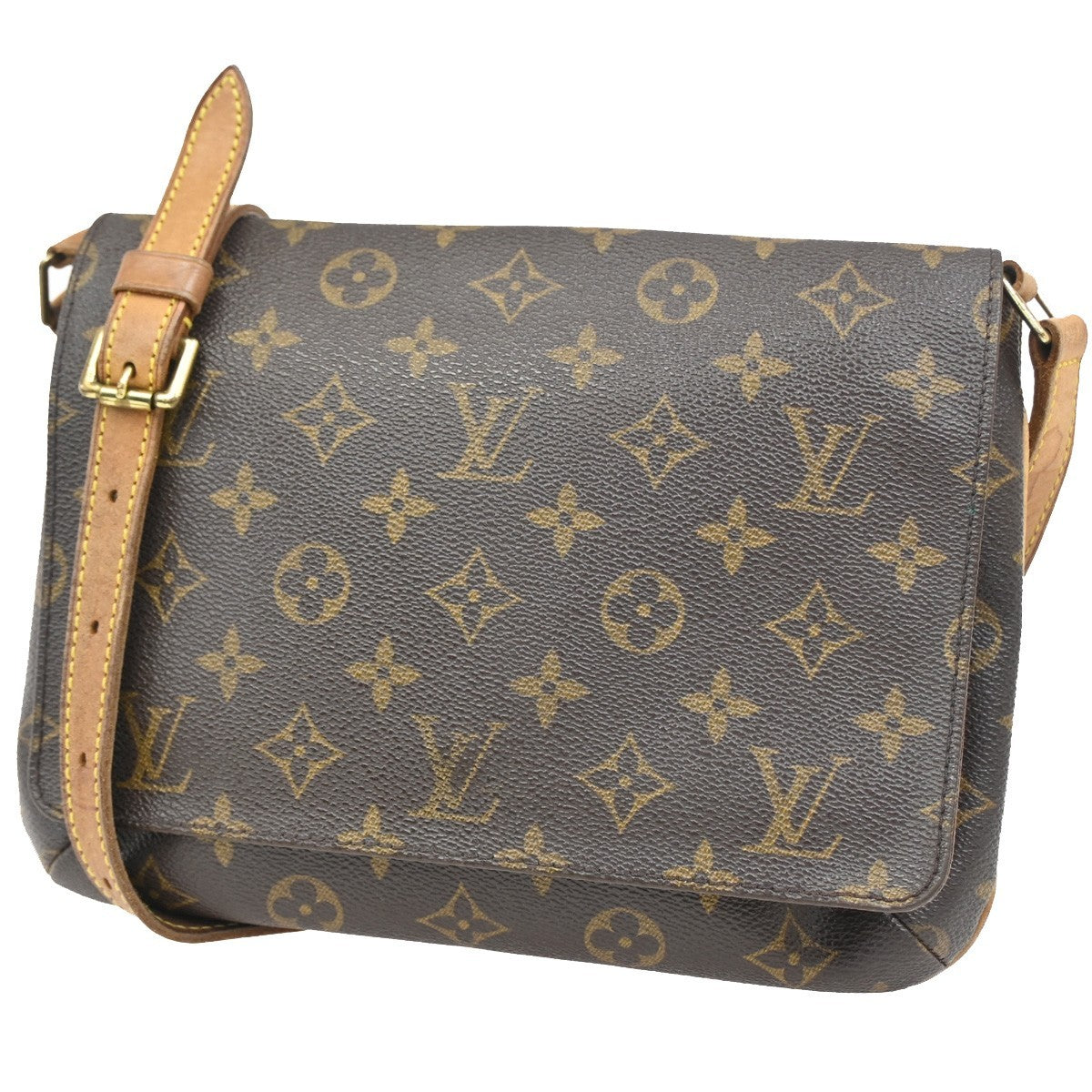 Louis Vuitton Musette Tango Handbag Monogram Canvas