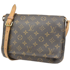 Louis Vuitton Musette Tango Handbag Monogram Canvas