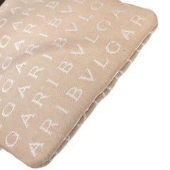 Bvlgari Logomania Shoulder Bag Canvas with Leather