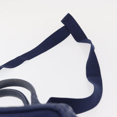 Prada Canapa Convertible Tote Grommet Embellished Canvas