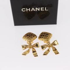Chanel Ribbon Earring Metal