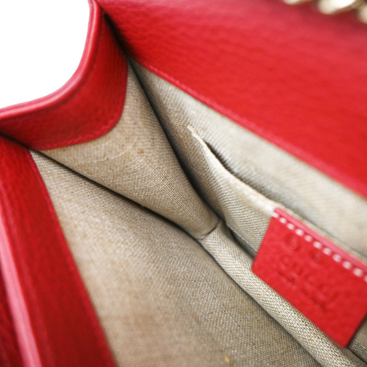 Gucci Interlocking Shoulder Bag Leather