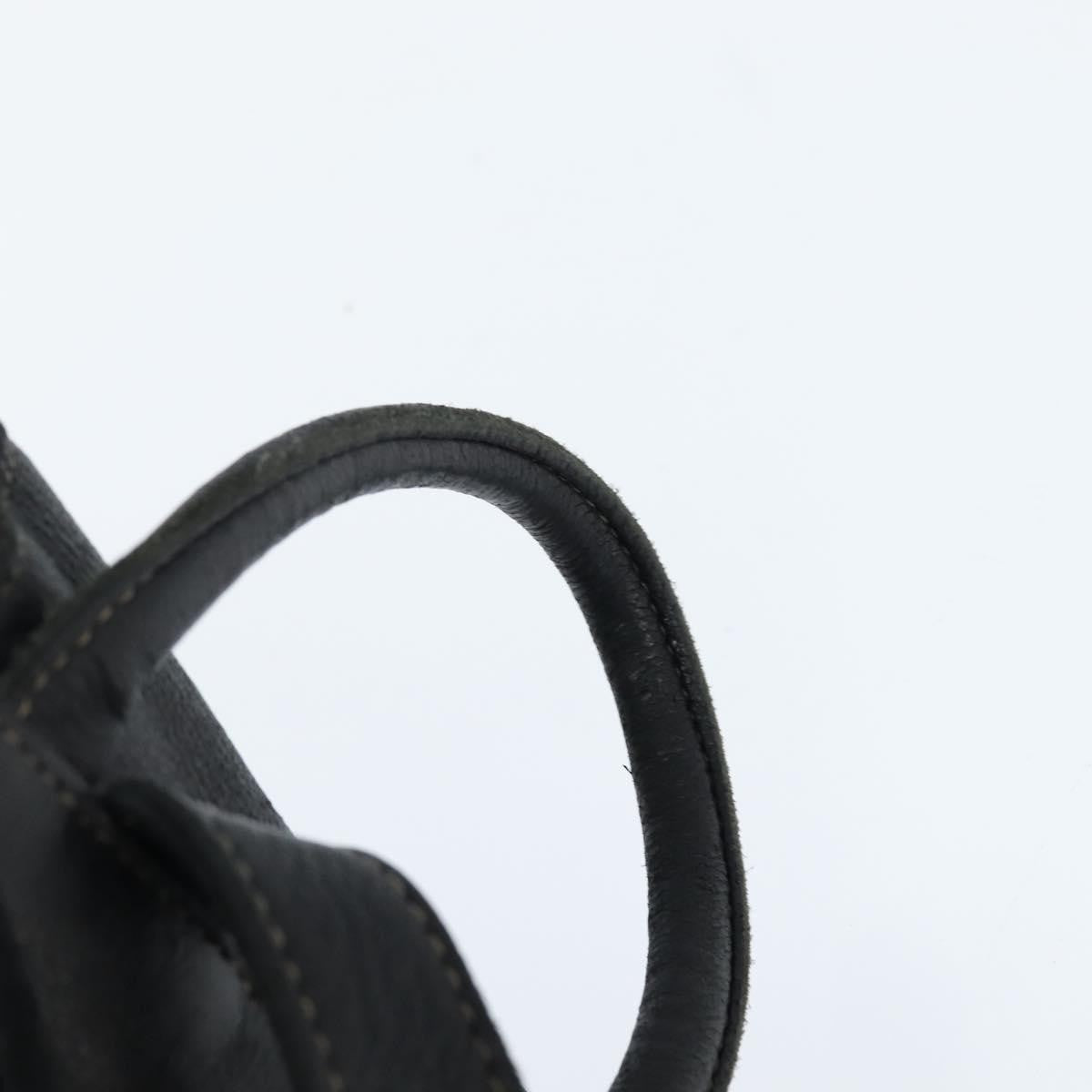 Fendi Logo Flap Drawstring Backpack Leather