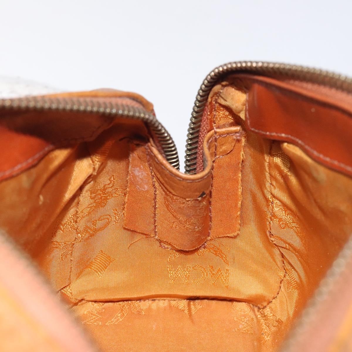 MCM Visetos Handbag Canvas and Leather