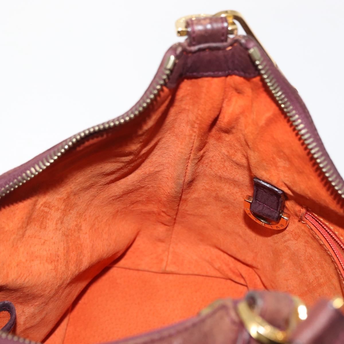 Bvlgari Medallion Frame Shoulder Bag Leather