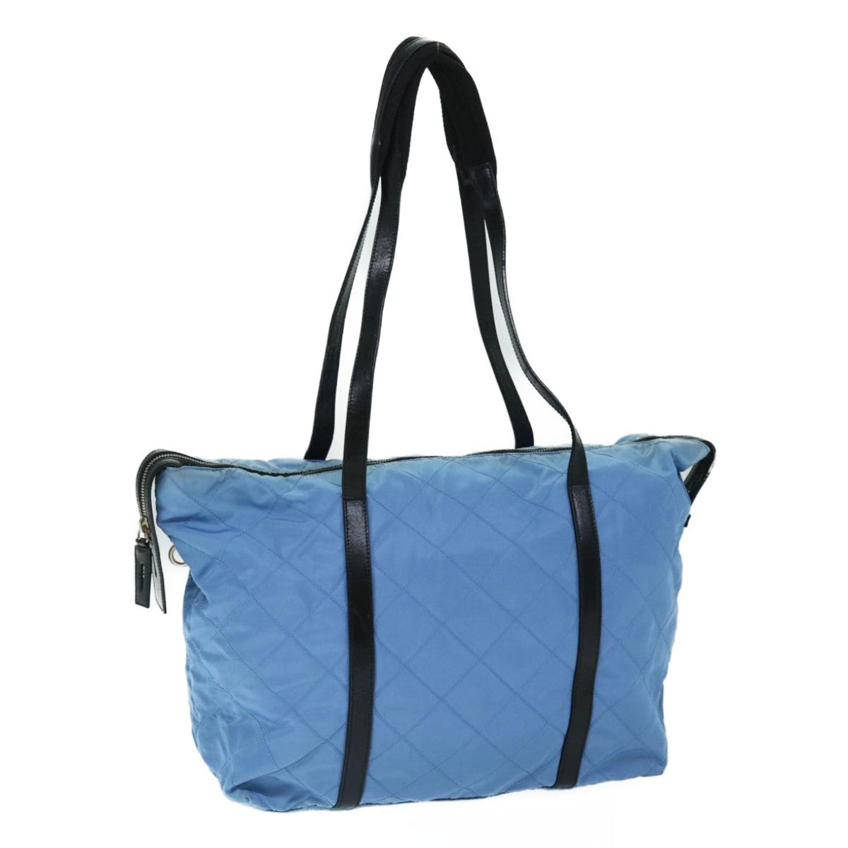 Prada Vintage Zip Tote Tessuto