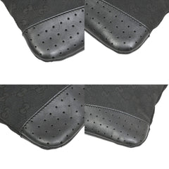 Gucci Zip Messenger Bag GG Canvas with Perforated Leather