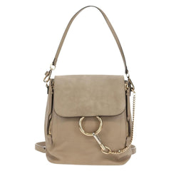 Chloe Faye Backpack Leather and Suede