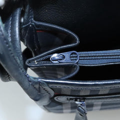 Burberry Nova Check Tote Leather