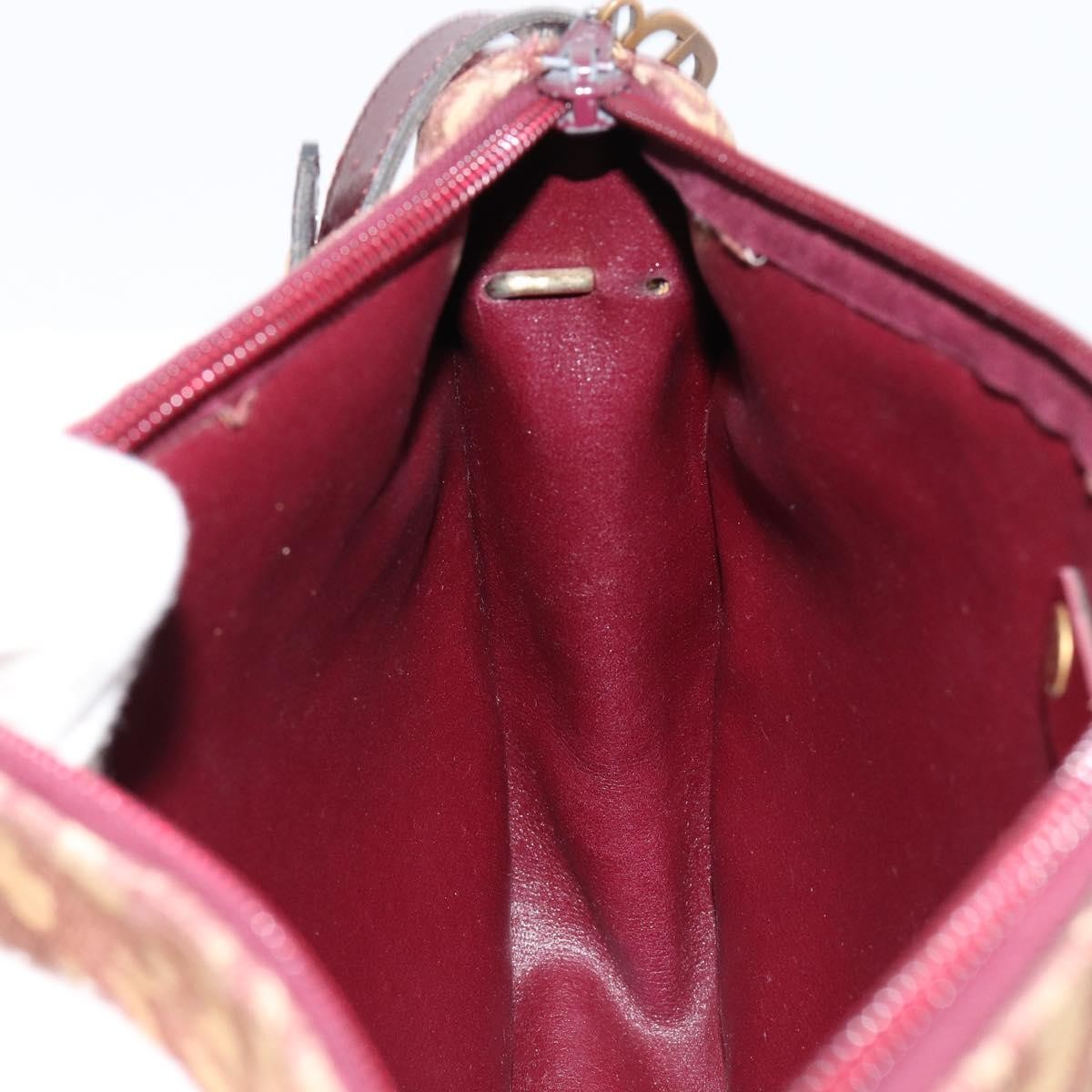 Christian Dior Vintage Trotter Shoulder Bag Canvas