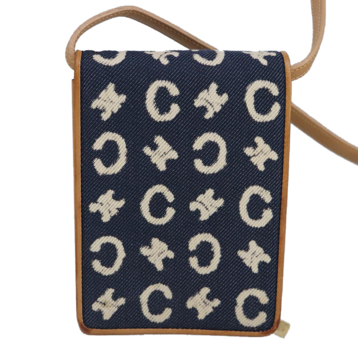 Celine Vintage Macadam Shoulder Bag C Macadam canvas