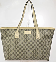 Gucci Plus Tote GG Coated Canvas with Leather