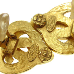 Chanel CC logo heart Gold-plated