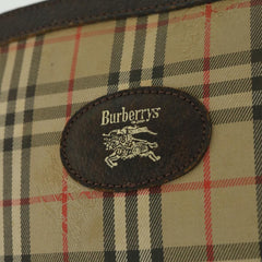 Burberry Nova Check Chain Satchel Leather