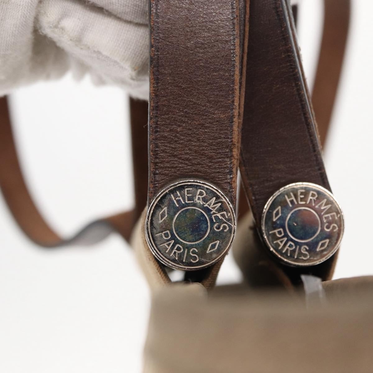 Hermes Cabag Elan Toile and Leather