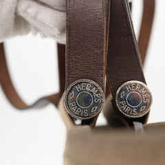 Hermes Cabag Elan Toile and Leather