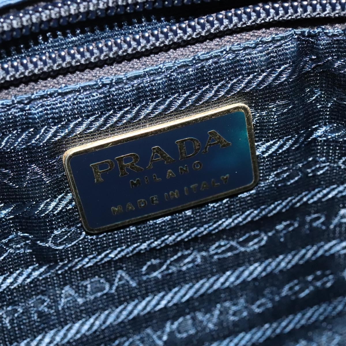 Prada Chain Shoulder Bag Quilted Tessuto