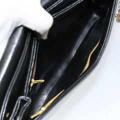Christian Dior Vintage Chain Flap Shoulder Bag Leather