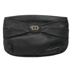Christian Dior CD Zip Pouch Leather