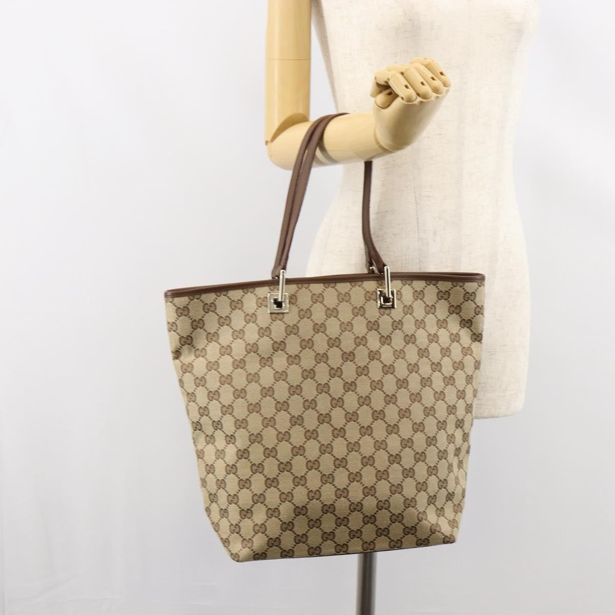 Gucci Vintage Bucket Shopping Tote GG Canvas