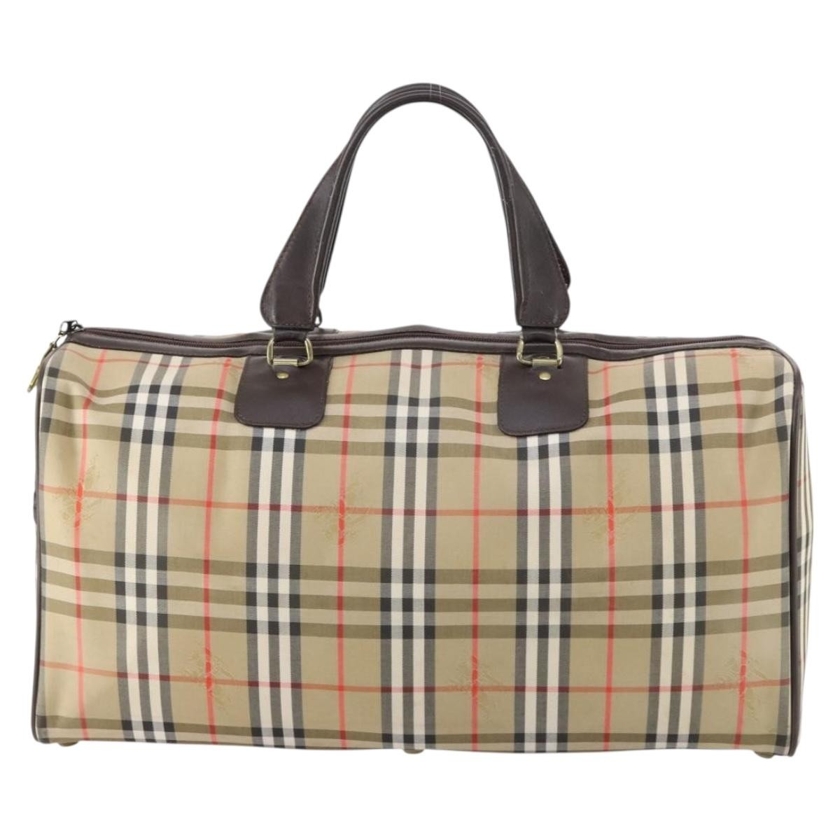 Burberry Vintage Duffle Bag Haymarket Canvas